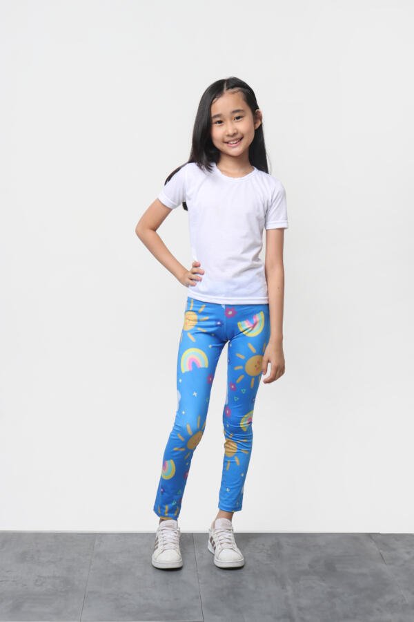 Legging Rainbow Azul