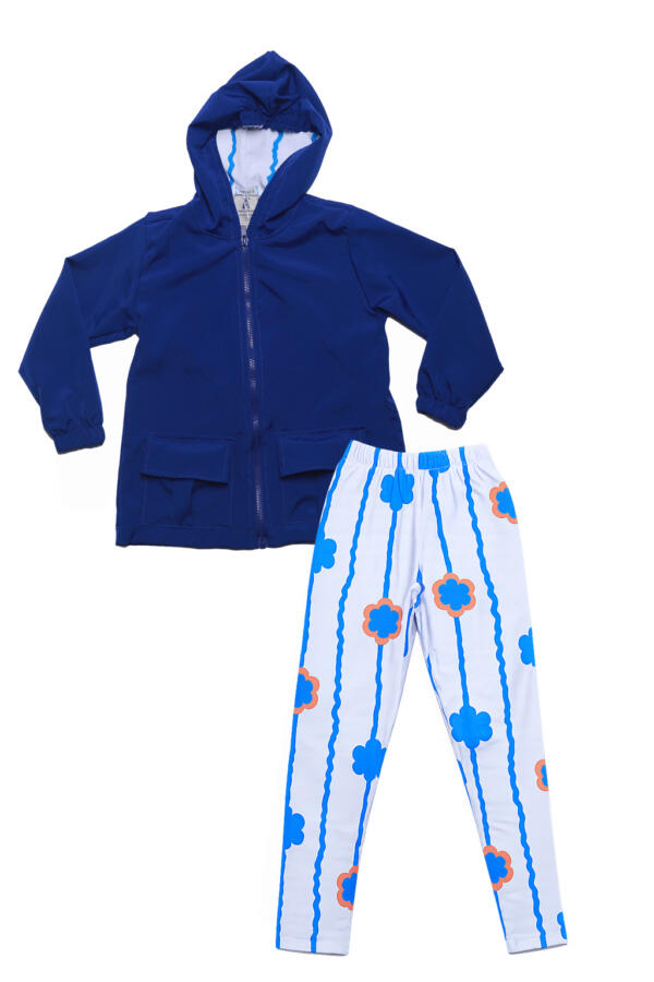 conjuntocorta Conjunto corta-vento azul royal